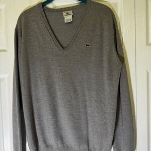 Lacoste Women's Gray Wool Sweater Size 46 (XL)
